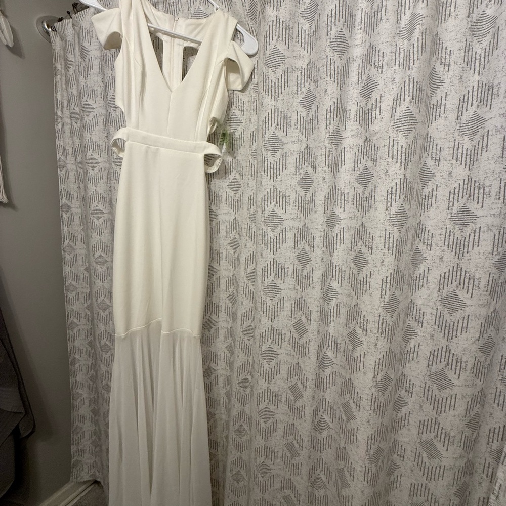 Elegant White Evening Gown